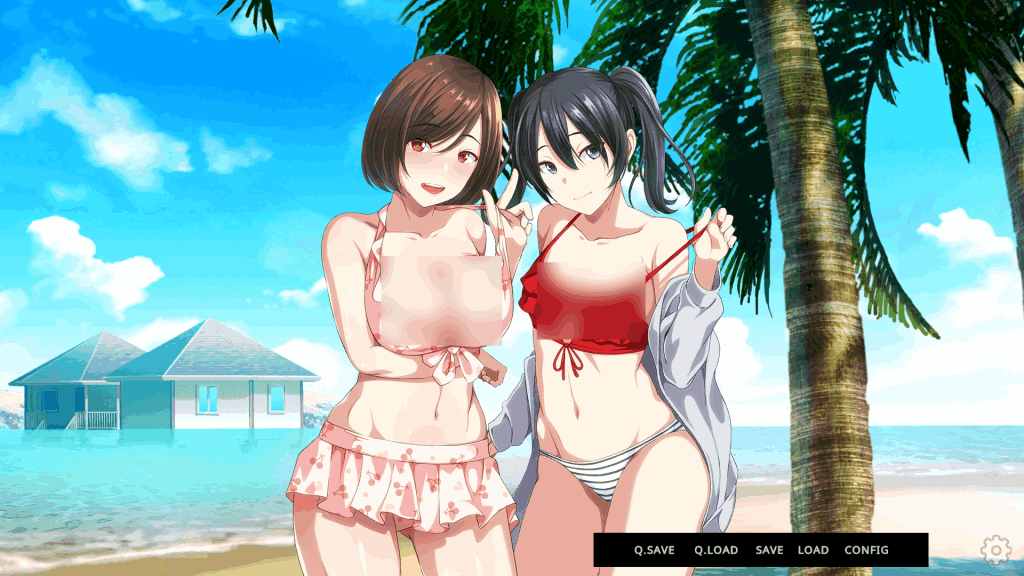 PC冒险游戏《群女乱滩：春潮海滩 Ver1.0》官方中文版上线